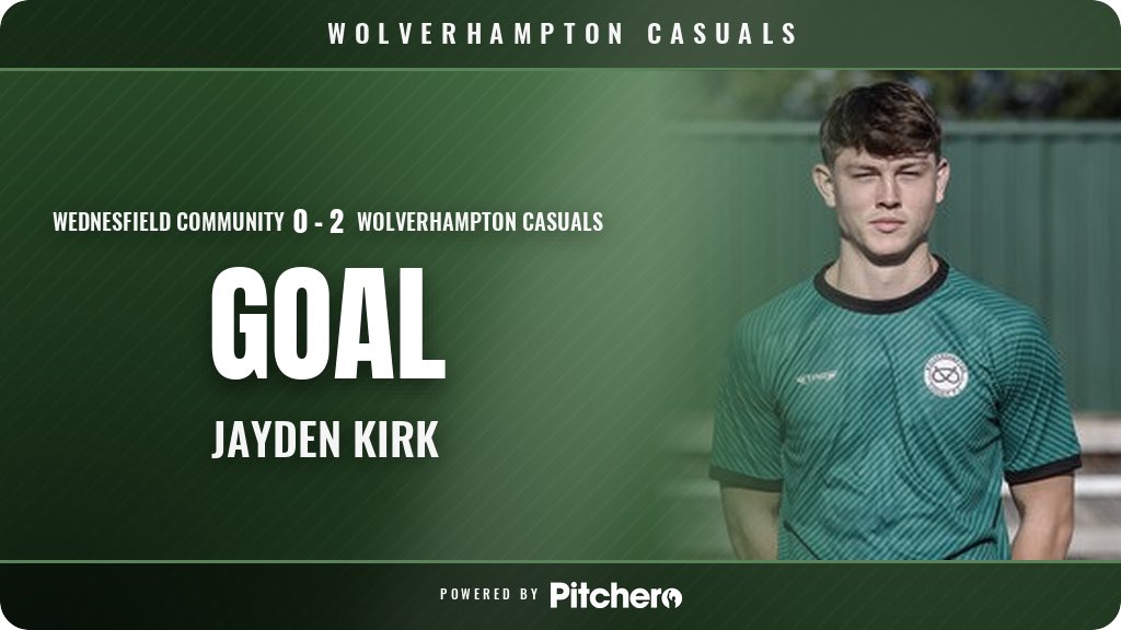 WolvesCassies's tweet photo. 23': Jayden Kirk scores for Wolverhampton Casuals π
#WEDWOL https://t.co/BeHVfn0CDo