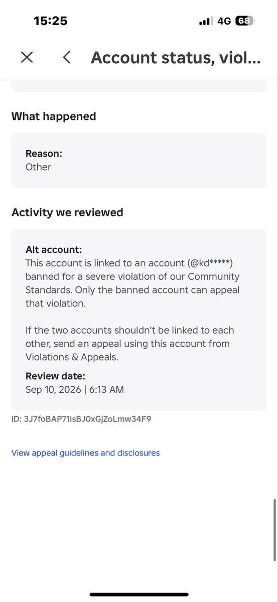 Kobez9p's tweet photo. @Stestir It’s ridiculous I got 3 of my accounts banned for exact same reason https://t.co/A0j85xJPMk