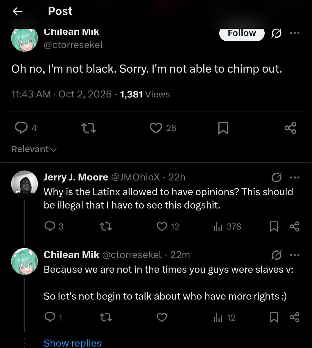 JMOhioX's tweet photo. @ctorresekel @teacake1995 Then here is my comment friend to keep it all in context. https://t.co/zCaosZY6Po