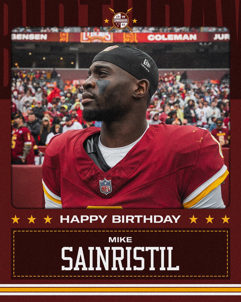 Commanders's tweet photo. HBD, Mikey! 🎂🥶 https://t.co/Wgt0s9jh3i
