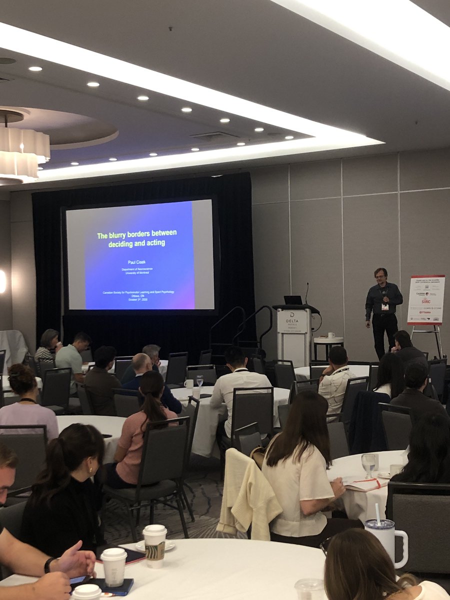 _SCAPPS's tweet photo. #SCAPPS2026 is just starting with the second keynote presenter (motor learning and control), Dr. Paul Cisek. https://t.co/mhHLQWdfx5
