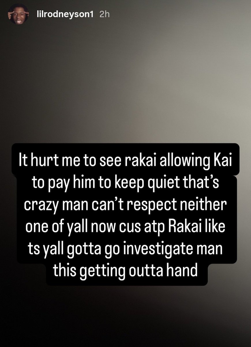 reggienotrodney's tweet photo. Reggie spoke out about going to court to win his case, stating that there is still a massive amount of unreleased evidence. He also shared how deeply hurt he is to see Rakai allegedly allowing Kai Cenat to pay him to stay quiet. 🤫💥⚖️ https://t.co/VF6B56QrUc
