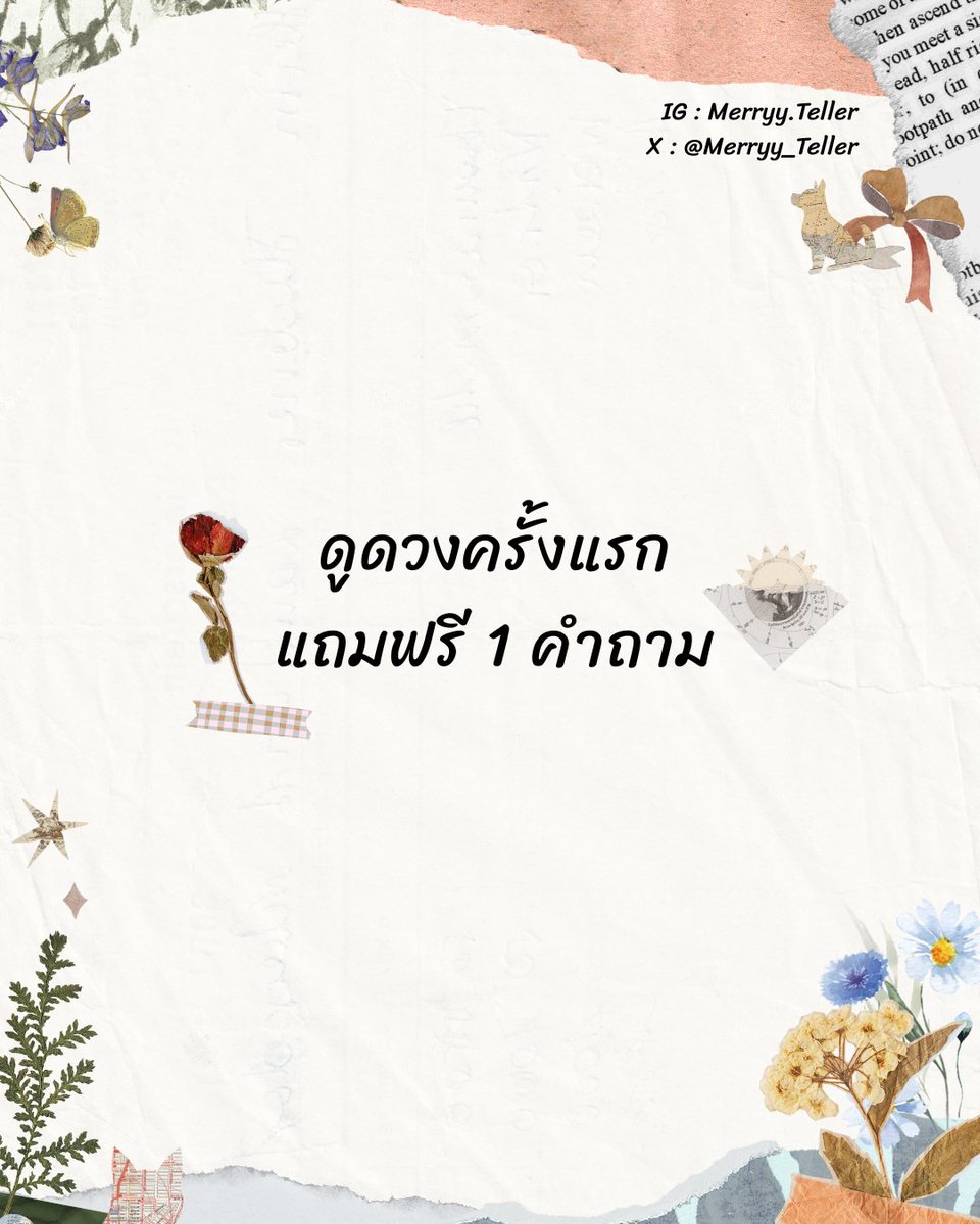 Merryy_Teller's tweet photo. แพ็คเกจดูดวงของ Merryy.Teller ค่า
ทั้งหมดเป็นแบบพิมพ์ตอบ รับคำทำนายภายใน 1-3 วันนะคะ 😊
💬 ถ้าสนใจหรืออยากสอบถามสามารถ DM ได้เลยค่า ❤️

#ดูดวง #ไพ่ทาโรต์ #ไพ่ออราเคิล #ดูดวงไพ่ทาโรต์ #ดูดวงไพ่ออราเคิล #ดูดวงการงาน #ดูดวงการเรียน #ดูดวงการเงิน #ดูดวงความรัก https://t.co/breOtMQpah
