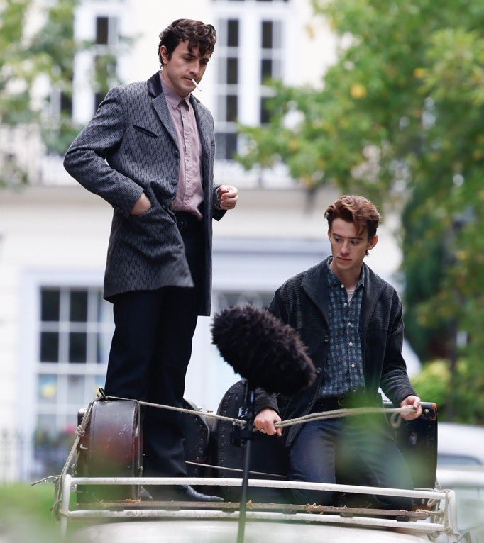 jqheadquarters's tweet photo. 🔴 New photos of Joseph Quinn and Paul Mescal shooting ‘The Beatles’ biopics in Liverpool ! 🤍 https://t.co/1x6WBYMPsi