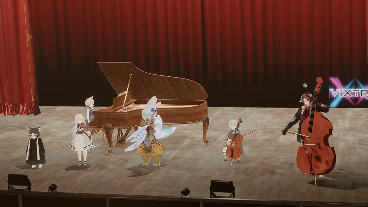 hi_mo16's tweet photo. #VR_TdA 10/3クラッシック演奏会へお邪魔しました。劇場本格的で豪華!
弦楽器とピアノの演奏でα波がバシバシ出てる気がする。このままお布団入って寝たら気持ちよく眠れそうです。癒されたー https://t.co/vgm3hh4Qx4