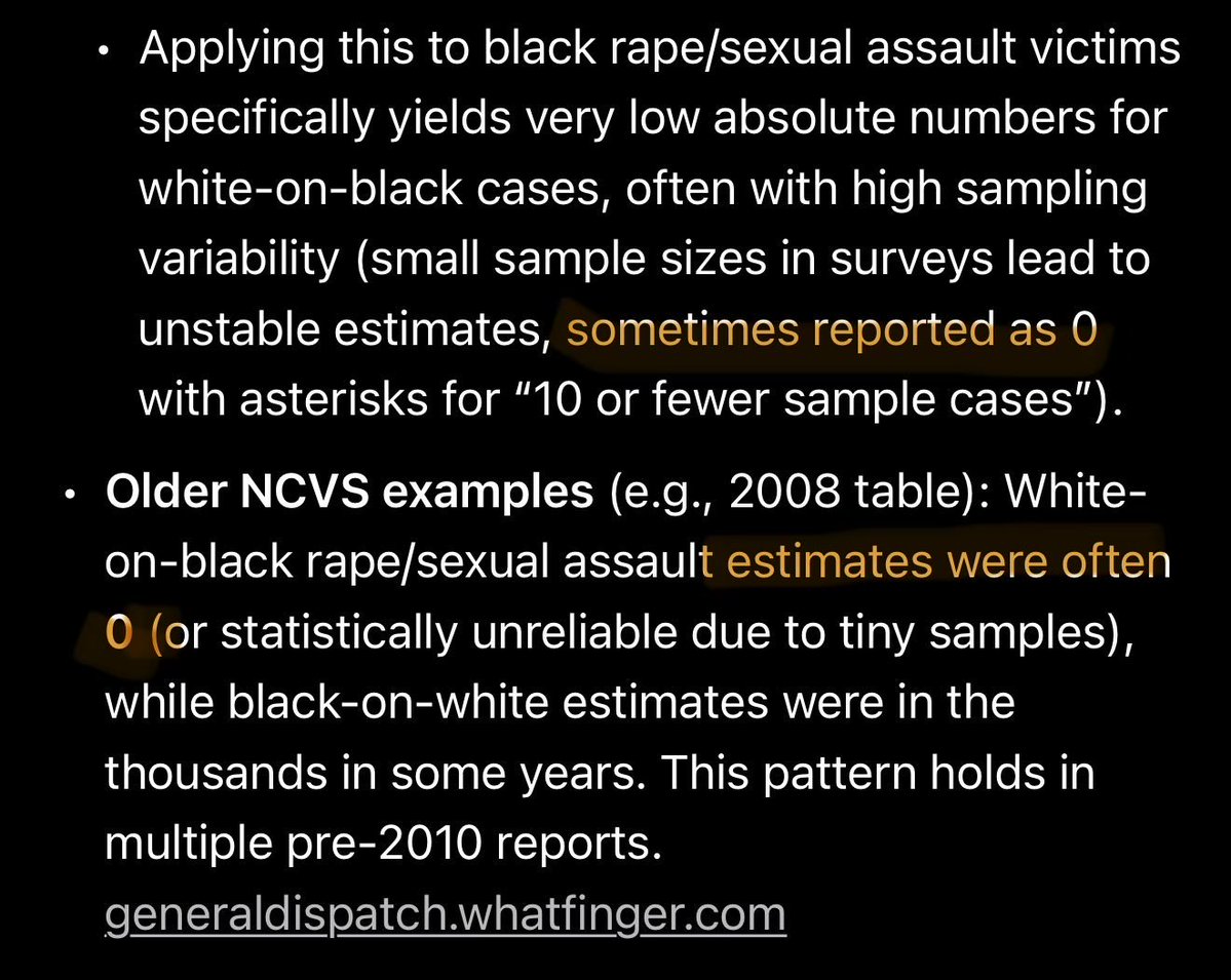 adam1trent's tweet photo. @JackPosobiec The funniest statistic I’ve ever read is white on black rape.  Not like it’s low.  It’s legit 0. https://t.co/I8lYYvwfbz