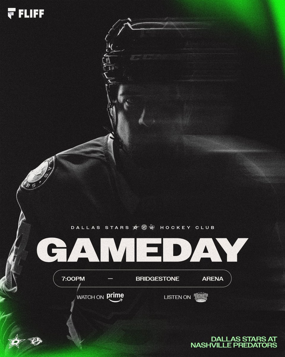 DallasStars's tweet photo. Right back to work 💪

🆚 Nashville Predators
📍 Bridgestone Arena
⏰ 7:00pm 
📺 Prime Video
📲 Dallas Stars app https://t.co/nW4QTycuRe