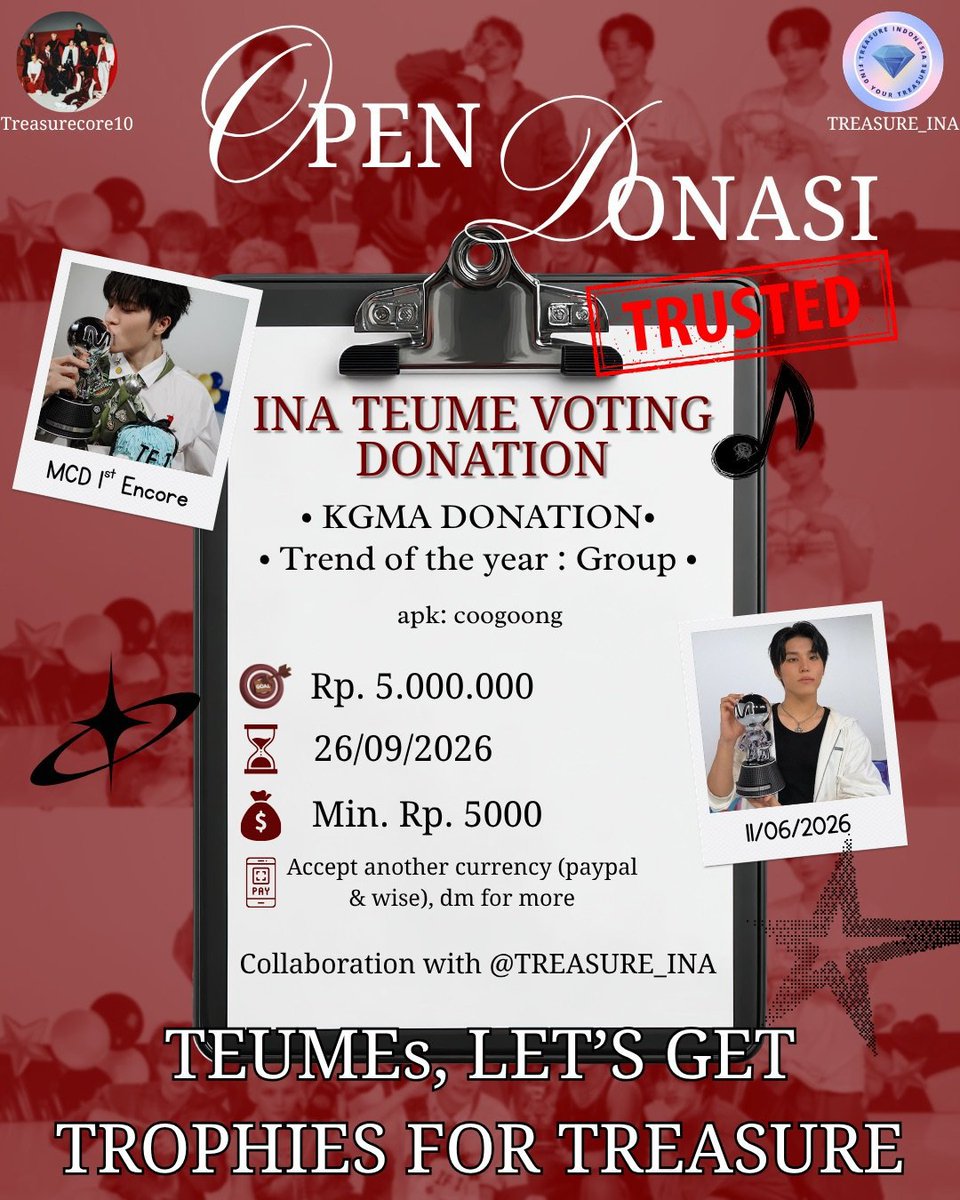 jihooniegirl_'s tweet photo. Btw jangan lupa vote treasure di apk coogoong buat kgma awards ya tum! Terus jangan lupa mulung juga buat persiapan voting di tanggal 12 nanti. Oh kalian juga bisa buat ikutan donasi kalo kalian ada rejeki ya guys🙏🏻 https://t.co/3xanANF0Zu