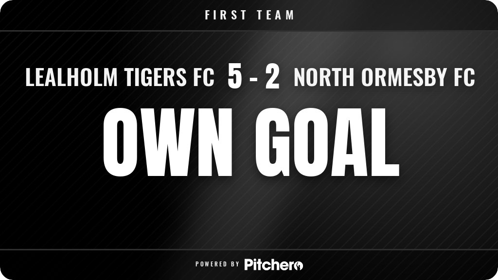 LealholmFc's tweet photo. 75': Own goal conceded by North Ormesby FC
#LEANOR #Pitchero
https://t.co/rZP9rwcq5y https://t.co/ybmzrYPJck