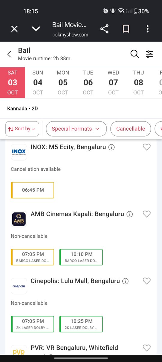 KHAIDINO6106's tweet photo. Strong occupancy for night shows 🔥
Tomorrow’s advance bookings are looking solid! 🚀
The blockbuster response for #Bail is getting louder with every passing show! 💥❤️
#Bail #BlockbusterBail @NimmaShivanna @KvnProductions https://t.co/67tGrRGjWW