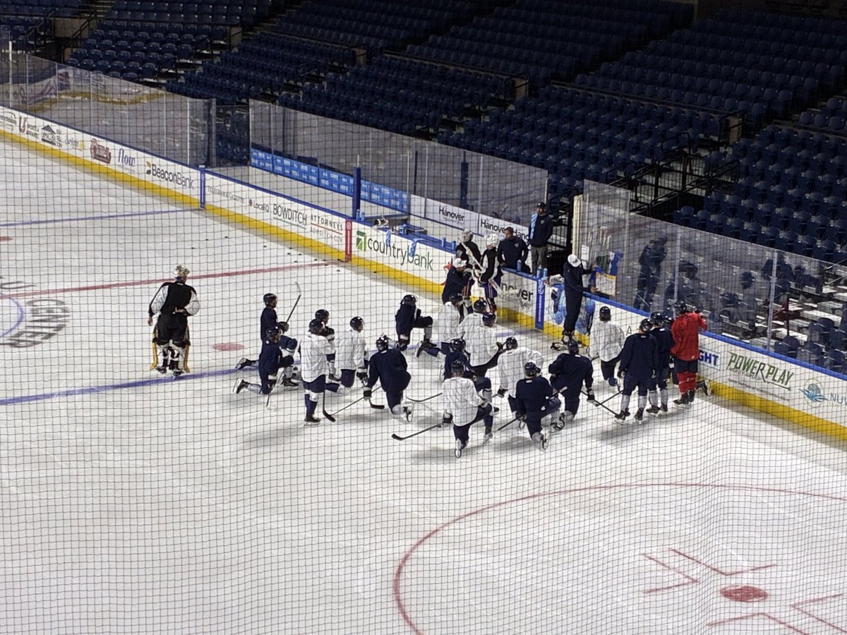 Realtimfoley's tweet photo. Day two of @RailersHC training camp is underway from the @DCUCenter. The twenty-three man camp started up yesterday as Head Coach &amp; General Manager Nick Tuzzolino’s third season at the helm kicks off. https://t.co/TXE6KGhFCA