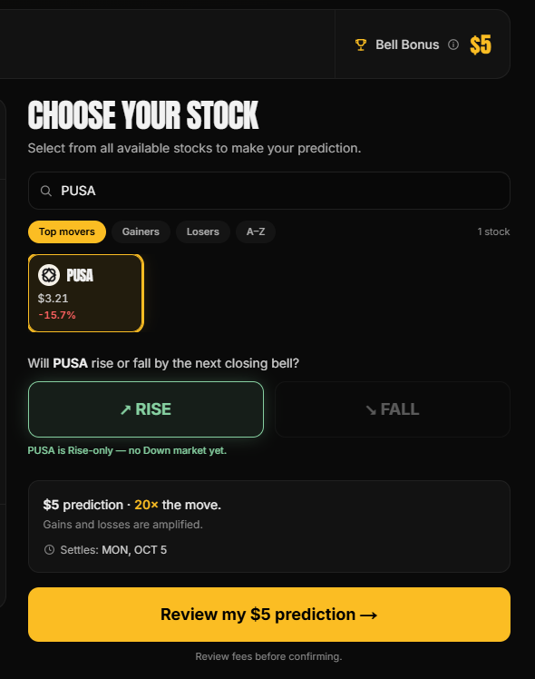 RidorMeme's tweet photo. CALL $PUSA with on-chain Leverage on Closing Bell, a product developed by @ridemarkets 

https://t.co/traFX8wNoG https://t.co/1d7akoYaEv