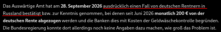 SheII_Sec's tweet photo. @Peter_Tule @FWarweg @AuswaertigesAmt Nein Bro, das Thema sind nicht deutsche Rentner im Ausland, sondern explizit deutsche Rentner in Russland. Rentner in Thailand, Ukraine oder wo auch immer sind davon nicht betroffen (laut meinen Recherchen, gerne korrektur, wenn ich falsch liege). https://t.co/cpmluQ4EUE