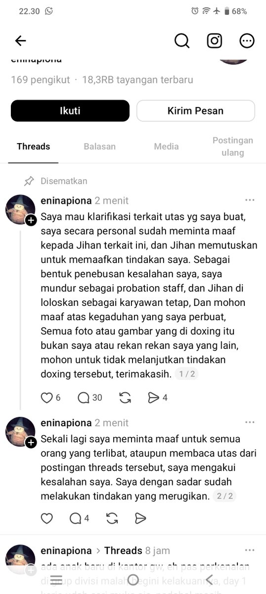 mau_resign_nih's tweet photo. @txtbylia @boyisnturbae Ini barusan aku cek akunnya https://t.co/AKvZ8maUVd