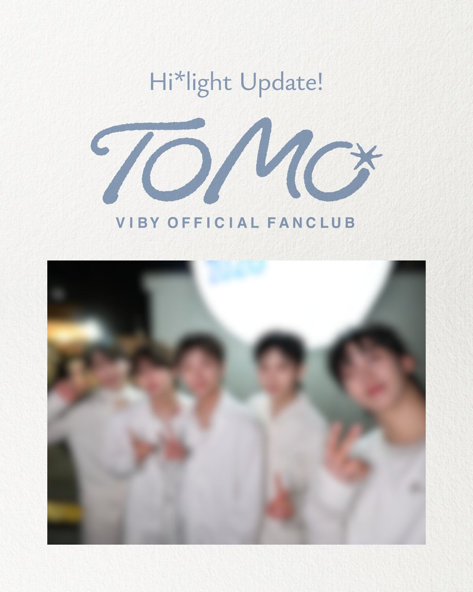 Official_VIBY's tweet photo. [✈️TOMO]

会員限定Hi*light更新！

初めての「a-nation 2026」応援してくださったTOMOの皆さま、ありがとうございました！
明日のパフォーマンスもお楽しみに✨️
🔗https://t.co/mRMdGnCOIp

#VIBY #バイビー
#anation2026
#anation
#VIBY_TOMO https://t.co/bgOHwKer3Q