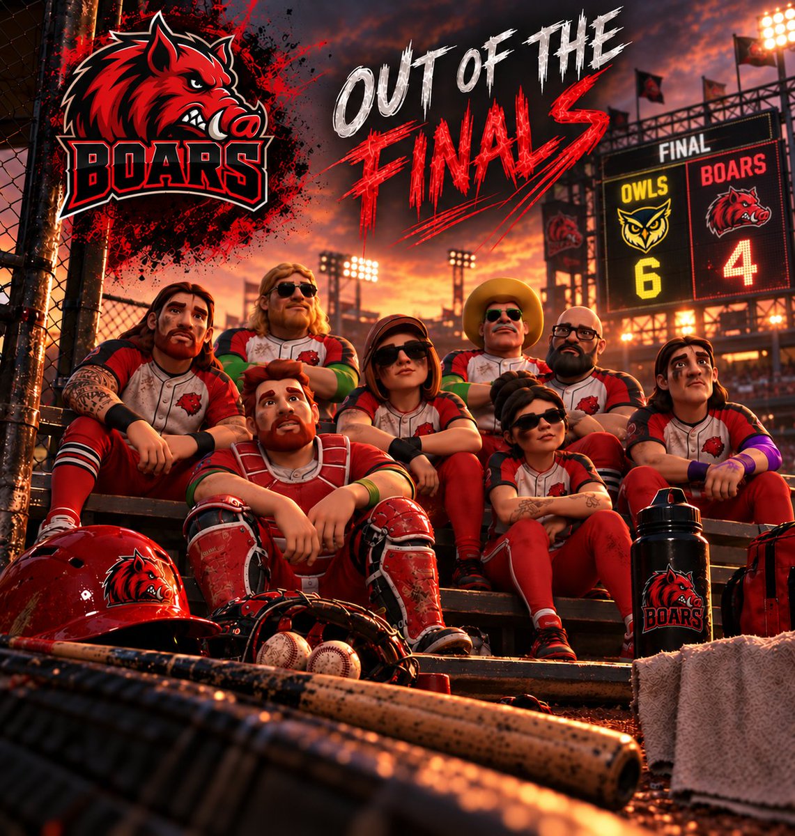 Lozza_021595's tweet photo. We gave a hell of a fight for our last chance to stay in for the finals!! We tried our best, i'm gutted but it was such a good game! Must say well done to the owls!

Super proud of our team and all the effort by each player! The captain and VC, you both did great leading and helping the team!

Seems its our time to help knock out some other teams for the running for finals..

#RPGBaseball
@CG5NATCH