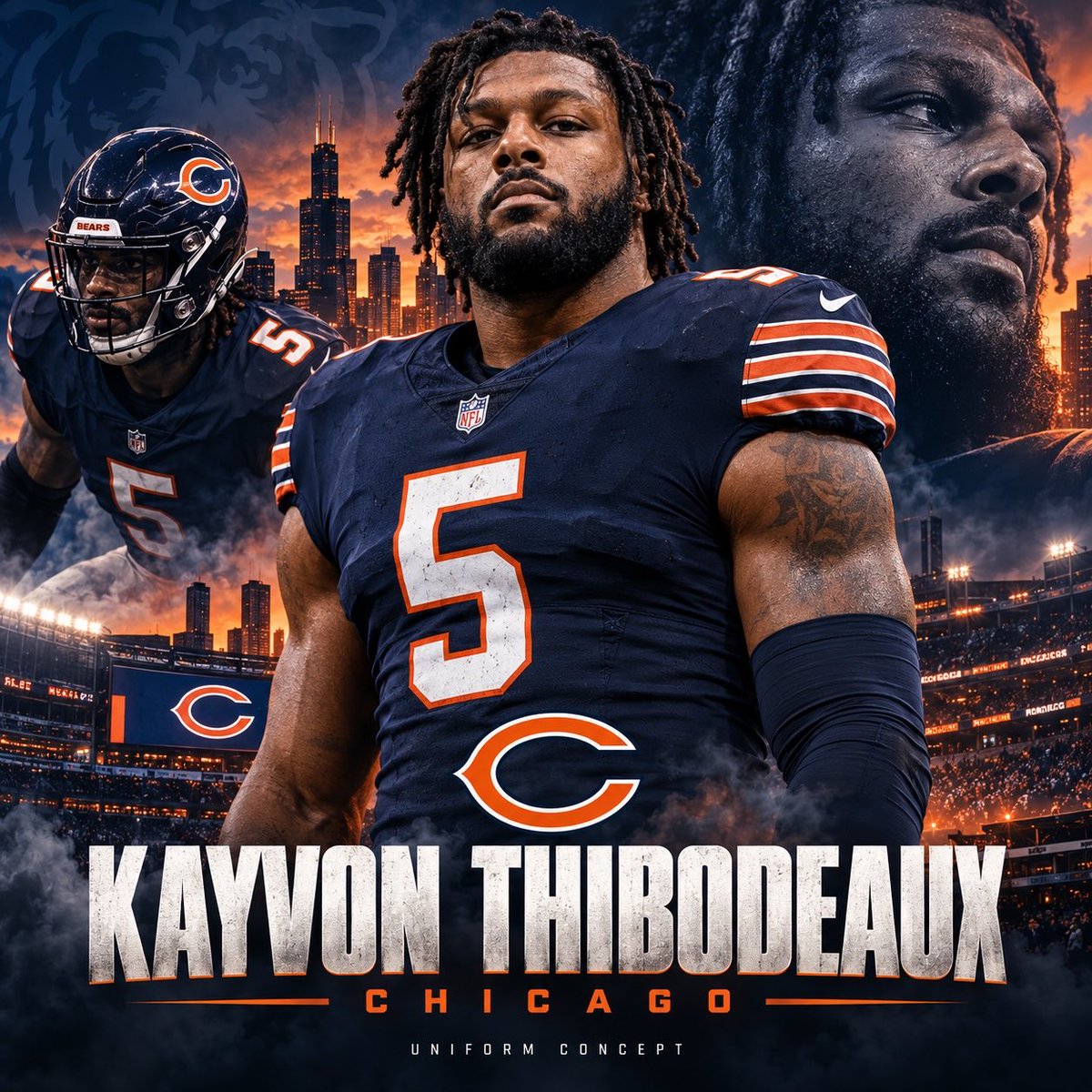 JackFletcherNFL's tweet photo. #Giants EDGE Kayvon Thibodeaux is a potential trade-deadline name to watch, per Jonathan Jones of The Athletic. He’s scheduled to hit free agency after this season.

My prediction if he reaches the open market: Chicago. Pairing him with Montez Sweat is an intriguing fit.

#Bears https://t.co/vGTmfLSmFc
