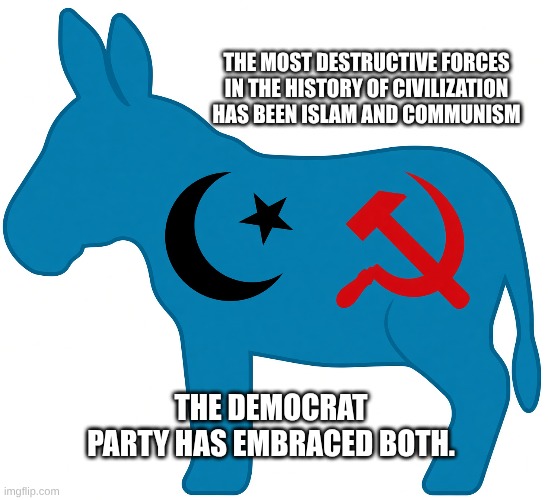 JoeCitizen15's tweet photo. @FinalTelegraph The Democrat party has pulled back the curtain and revealed their ultimate goal: the deconstruction of western civilization.   

Europe is erupting in flames, and America is the last domino in the chain... https://t.co/VYzC7tn4uq