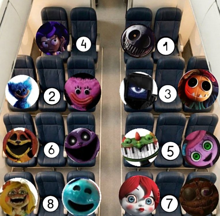 FantaSharkjkj's tweet photo. You are stuck on this airplane. What seat should you choose? ✈️💺 https://t.co/35ArYxV7av
