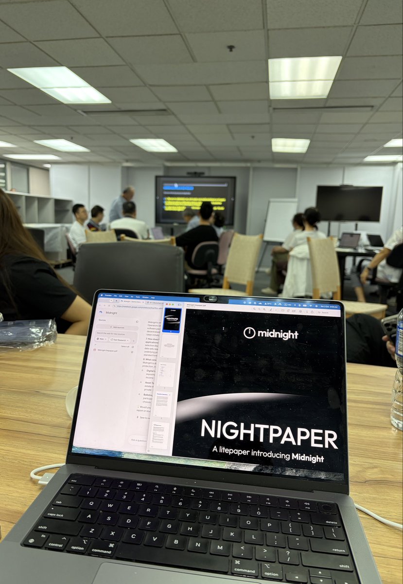 NealSIDAN's tweet photo. Midnight  X  Space Economy Association?

I was invited today to share a bit about my daily work, and I also briefly touched on Midnight. https://t.co/smky724ui9