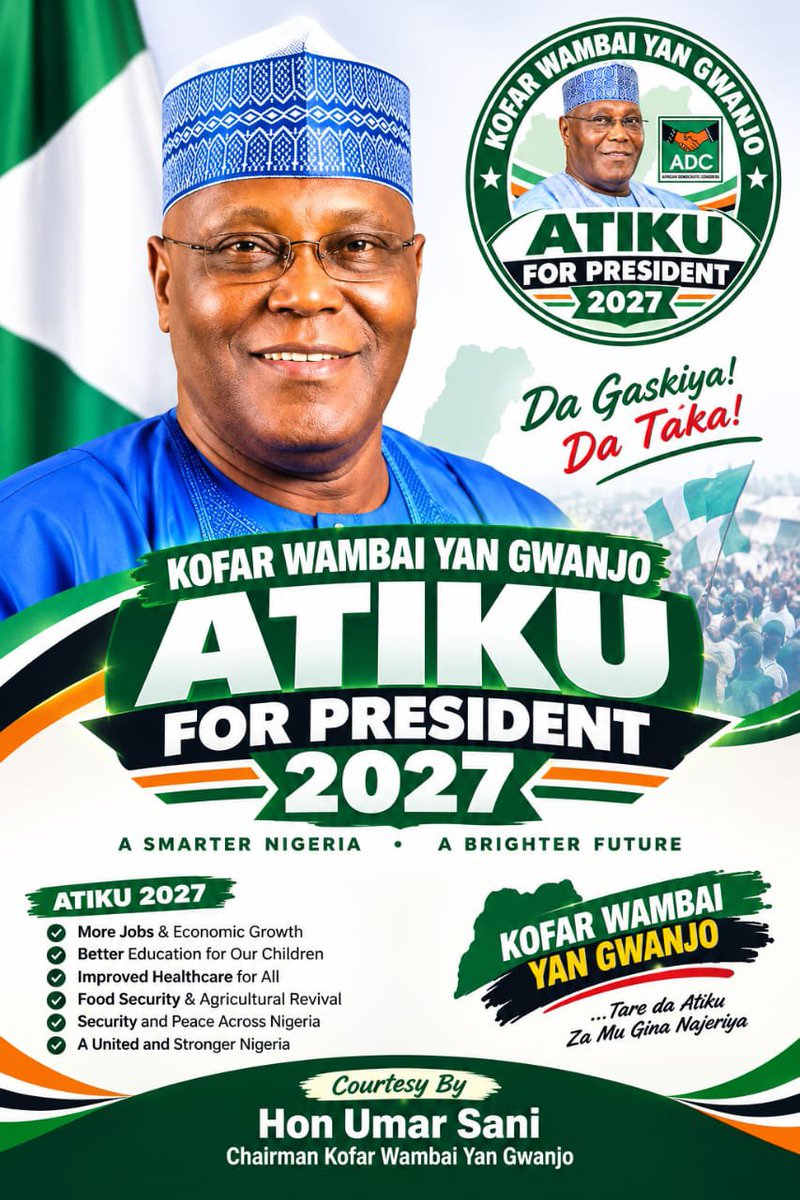 umarsani856's tweet photo. Atiku for president 2027 https://t.co/qFHgDGAe7J