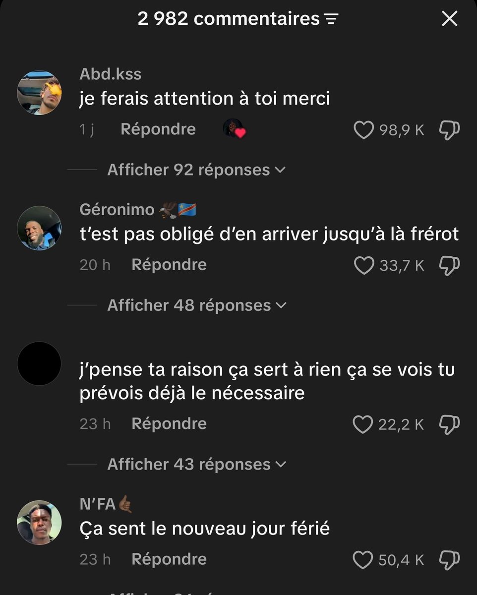 QasimTechhh's tweet photo. Les commentaires TikTok je suis mort de rire https://t.co/KiwLFuwJ1a