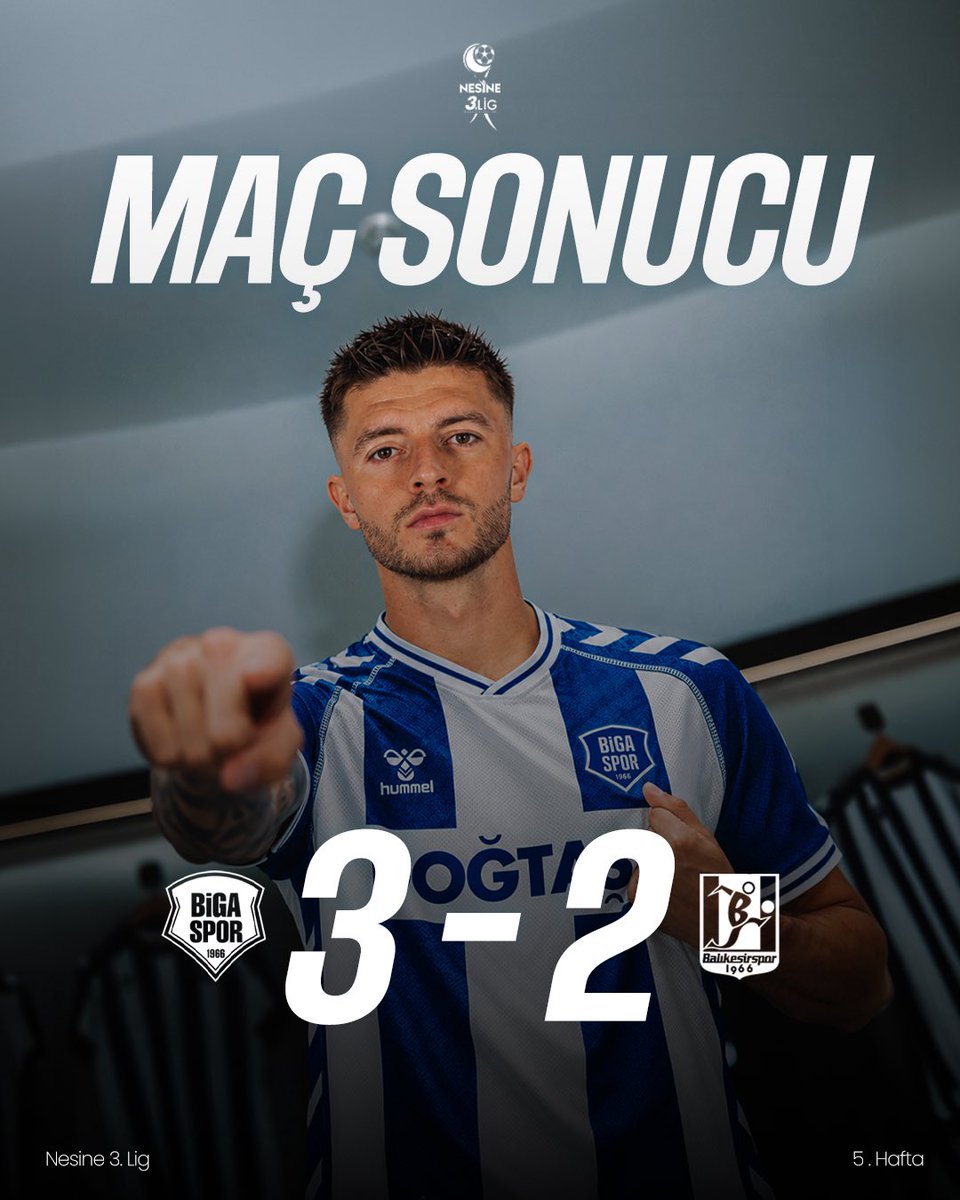 Biga_Spor's tweet photo. 🔵⚪️ Maç Sonucu. https://t.co/8QAAlb4u3s