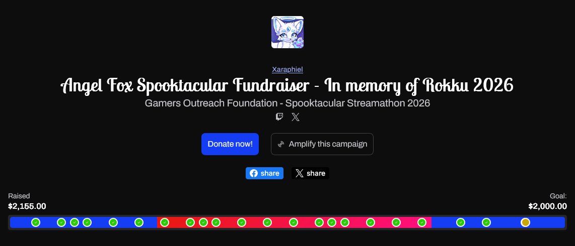 cindershad0w's tweet photo. https://t.co/15lqGmDoeR
@Xaraphiel Completely Broke The $2000 Goal They Set
Raising Funds In @Rokkuhato_ Name With @GamersOutreach
#TeamBlueDeer https://t.co/c7Fs3znUh5