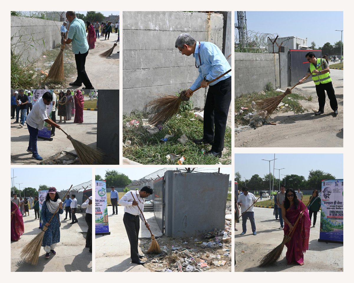 RailTel's tweet photo. As part of the Swachhta Awareness Campaign 2026 , a cleanliness and plantation drive was conducted at the RailTel Noida Data Centre.

The initiative witnessed enthusiastic participation from Sh. Sanjai Kumar,CMD/ RailTel; Sh. V. Rama Manohar Rao, Director (Finance)/ RailTel; Sh. Manoj Tandon, Director (POM)/RailTel; Sh. Yashpal Singh Tomar, Director (NPM)/RailTel; senior officials, and their family members. Together, the participants contributed towards creating a cleaner, greener and healthier environment.

The drive reflects RailTel’s continued commitment to the values of cleanliness, environmental responsibility and collective participation, while encouraging everyone to contribute towards a sustainable and Swachh Bharat.

#SwachhBharatMission #SwachhtaAwarenessCampaign2026 #CleanlinessDrive #PlantationDrive #RailTel #SwachhBharat #GreenIndia #SustainableIndia