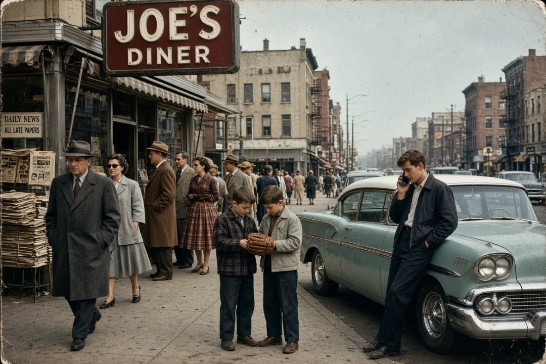 Calista__00's tweet photo. Eagle Eyes Only!

Can you spot the ONE thing that doesn’t belong in 1958? 

Look closely… it’s hiding in plain sight. https://t.co/I76p42H4CF