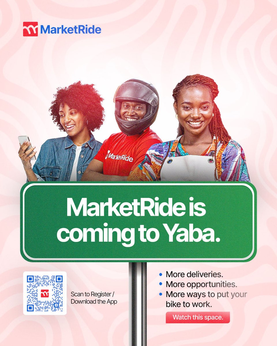 marketrideng's tweet photo. Yaba, get your bike ready.

More deliveries. More opportunities. More ways to put your bike to work.

MarketRide is almost here.

#MarketRide #Yaba https://t.co/KgG0ekOSjW