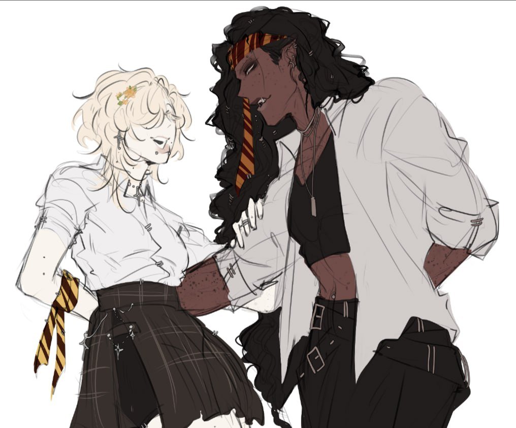 tamichi_oni's tweet photo. #oc #harrypotter 
Zachary and Jesse, my hp OC!🌼 https://t.co/ooUbvCyKAh