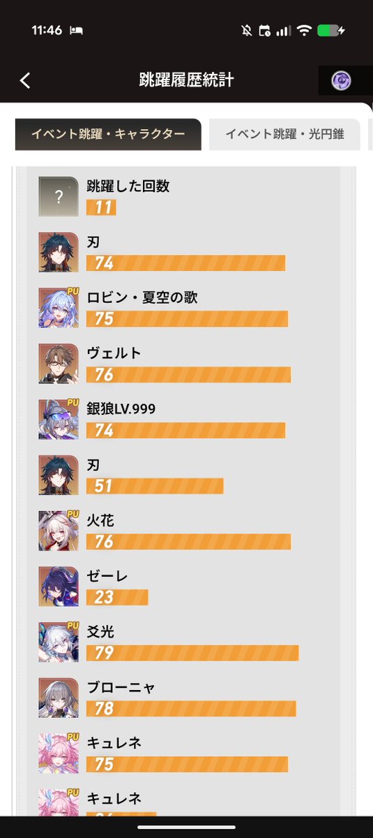 l_1_me_'s tweet photo. そういえば活動が777日だそうです
あとココ最近のガチャがグロすぎてやる気が出ないんですよね(2枚目) https://t.co/yDnq7DNVLx