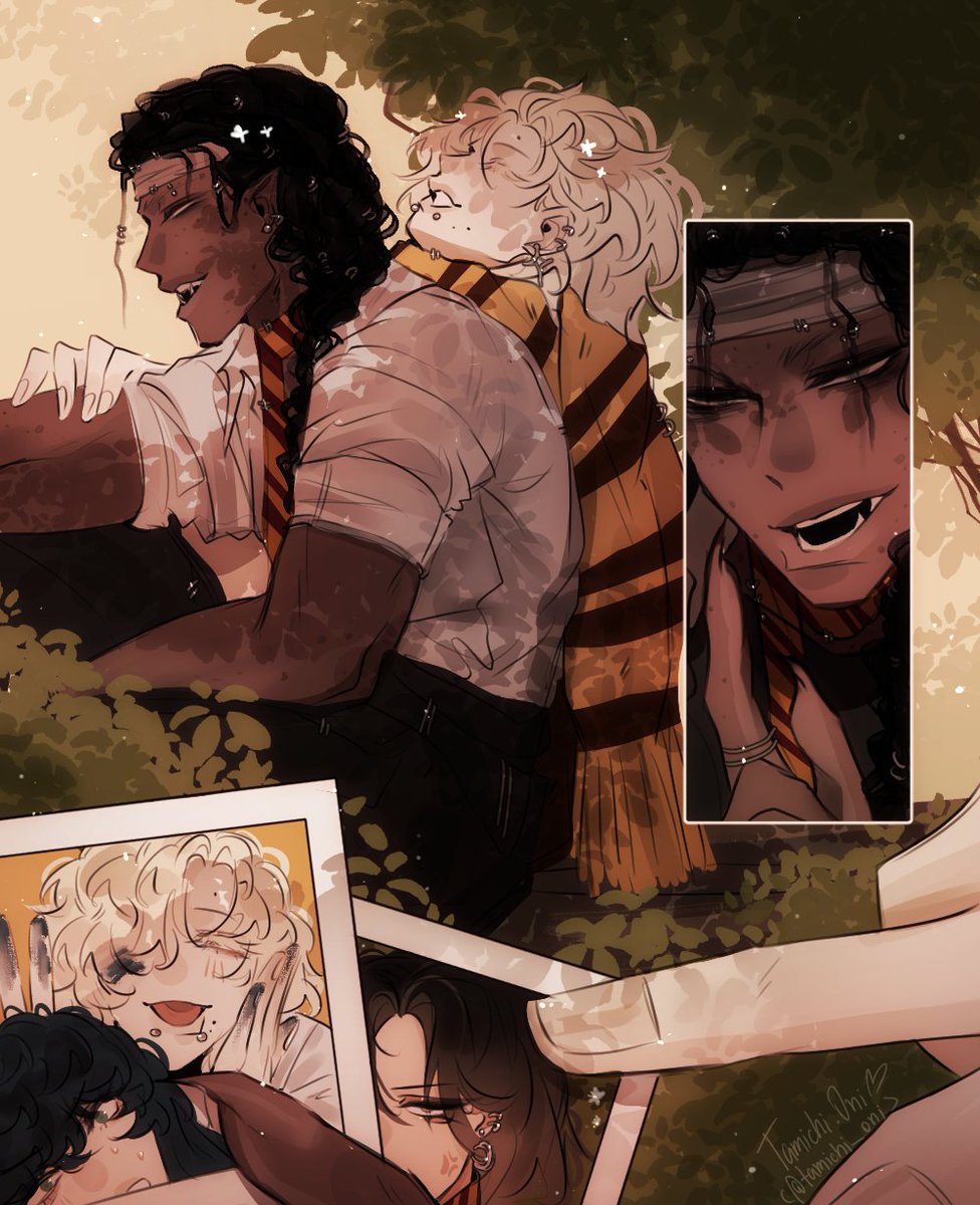 tamichi_oni's tweet photo. #oc #harrypotter 
Zachary and Jesse, my hp OC!🌼 https://t.co/ooUbvCyKAh