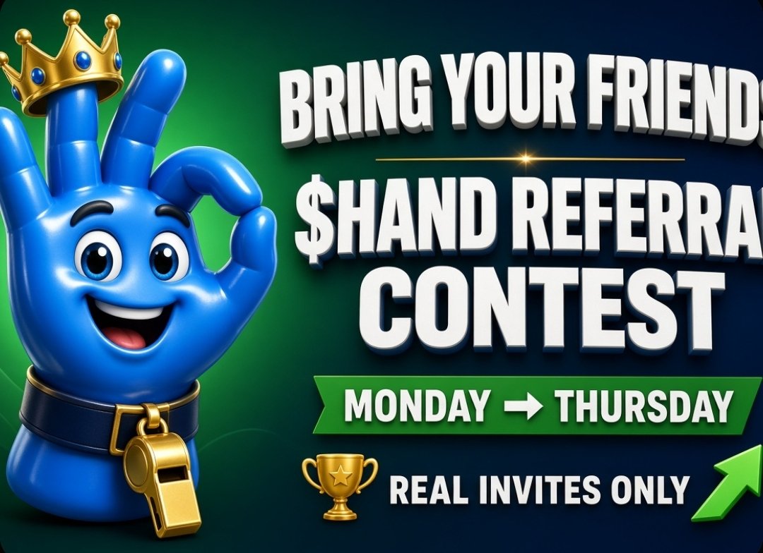 theonerealhand's tweet photo. 🚨 $HAND REFERRAL CONTEST STARTS MONDAY! 🖐️🔥

Think you can bring real people into the $HAND community? 👀

Our Referral Contest kicks off Monday and runs until Thursday. 🏆

Bring your friends.
Grow the community.
Compete for your spot on the leaderboard. 🔥

🏆 CONTEST RULES

🖐️ 1. Real invites only
No bots, fake accounts, duplicate accounts, or automated invites. Any suspicious activity will result in disqualification.

🖐️ 2. Keep your invites active
Your invited members need to remain active in the community. A good number of your referrals must stay active and participate for your invites to count.

🖐️ 3. No spam
Do not spam other communities, users, or groups with referral links. Keep promotion respectful and within community rules.

🖐️ 4. No manipulation
Buying members, using fake accounts, or attempting to manipulate the referral count is strictly prohibited.

🖐️ 5. Quality matters
We’re looking for real community growth, not just numbers. Referrals that are inactive, fake, or suspicious may be removed from the leaderboard.

📅 Starts: Monday
📅 Ends: Thursday
🔗 Referral link: Dropping Monday

Bring your people.
Grow the community.
Earn your spot. 🫱🏽‍🫲🏾🔥

$HAND on SUI 🖐️

#SUI #HAND #SuiNetwork #Web3