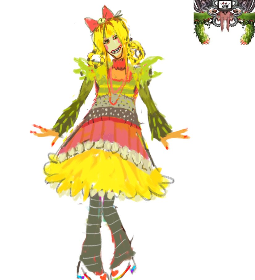 makemicute's tweet photo. ok hi.  my take on a fem flowey gijinka its reallyugly sory https://t.co/ICLU6uTPDk