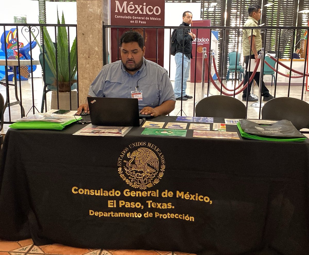 ConsulmexElPaso's tweet photo. Este sábado llevamos a cabo nuestra #JornadaSabatina, una oportunidad para acercar los servicios consulares a quienes, por sus actividades laborales o personales, tienen dificultad para realizar sus trámites entre semana.

🧵1/2 https://t.co/LHubT5SQRC