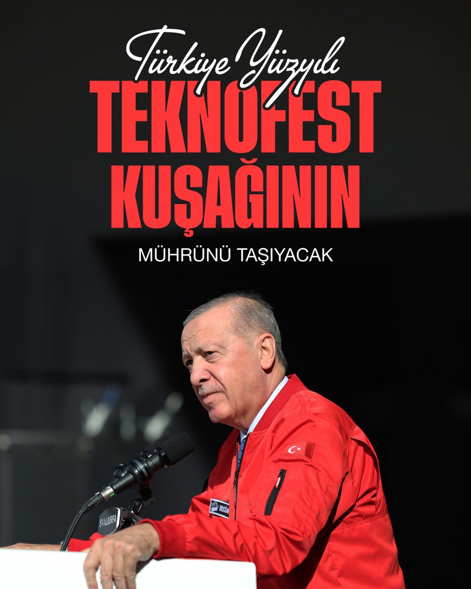 RTErdogan's tweet photo. Şanlıurfa GAP Havalimanımızdaki muazzam atmosfer; gençlerimizin azmi, heyecanı, kararlılığı bizlere şunu çok net bir şekilde gösteriyor:

Türkiye’nin geleceği hamdolsun emin ellerdedir, ülkemin önü de ufku da bahtı da sonuna kadar açıktır.

Türkiye Yüzyılı; TEKNOFEST kuşağının izini, mührünü, damgasını taşıyacaktır.

Bu gençler bu milletin yüz akıdır, bu ülkenin göz bebeğidir, müreffeh ve muteber Türkiye’nin en güçlü nişanesidir.

Her bir gencimizle iftihar ediyorum. #TEKNOFESTGüneydoğu