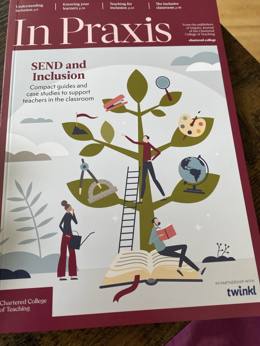 anoara_a's tweet photo. Congratulations to the @CharteredColl 
and @twinklresources on the launch of the very first edition of In Praxis, with such an important focus on SEND and Inclusion. Looking forward to reading and reflecting. 📖

#SEND #Inclusion #InPraxis https://t.co/ndm8MVRq0w