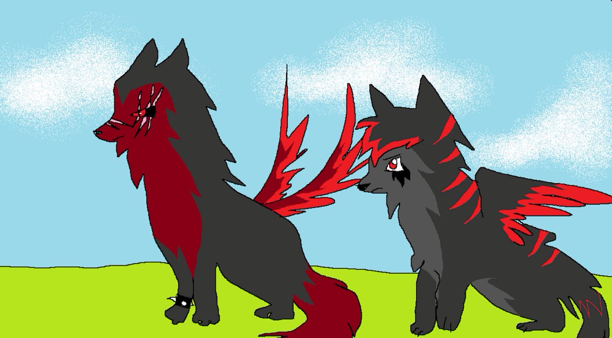 blukkat's tweet photo. in wolfstory, valentine spends more screentime being a domestic abuse victim than he does looking cool. 

mai theory iz dat wolfstory's b-plot will b about Valentine Shadowclaw learning 2 b around wolves who love him and defeating his father https://t.co/nN3YDLuXjk