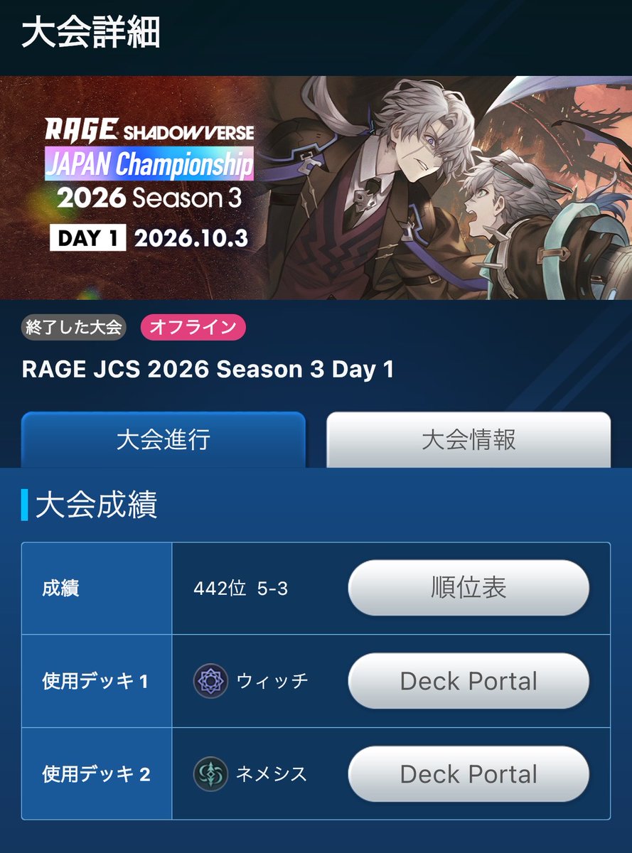 TAKTAK918's tweet photo. RAGE DAY1は5-3で負けました
セフィー3-3
カットスロート2-0

メインをカットスロートでビショップが見えたらセフィーを投げるという戦略でした
(実際は気分でW投げまくったw)

最後の試合も山残り20でテトラ引けてたら勝ちだったので仕方なかったかな https://t.co/ImIzXJiGfF