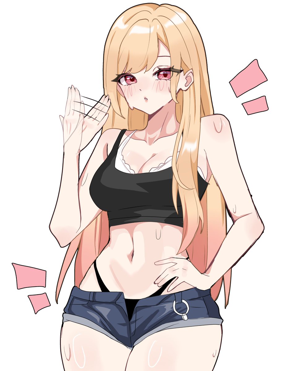 miovartz's tweet photo. Made this Marin artwork for summer but forgot to post it 🥹 https://t.co/1GnqV8m3YW