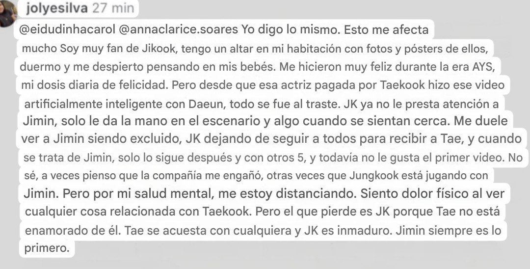 tkkottomie's tweet photo. Como estara esta tipa al ver que jungkook puso de portada a taehyung https://t.co/ZyzwzhdzHa