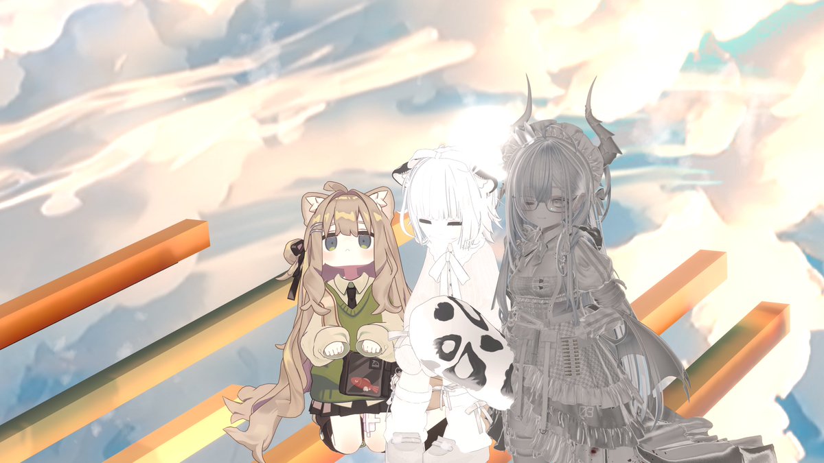 shimeNeko123's tweet photo. ミイ.。°〇（@WtsMiVRC）さんとそのフレンドさんと撮ったよ！！
#VRChat
#VRC https://t.co/rg5FYsrBa2