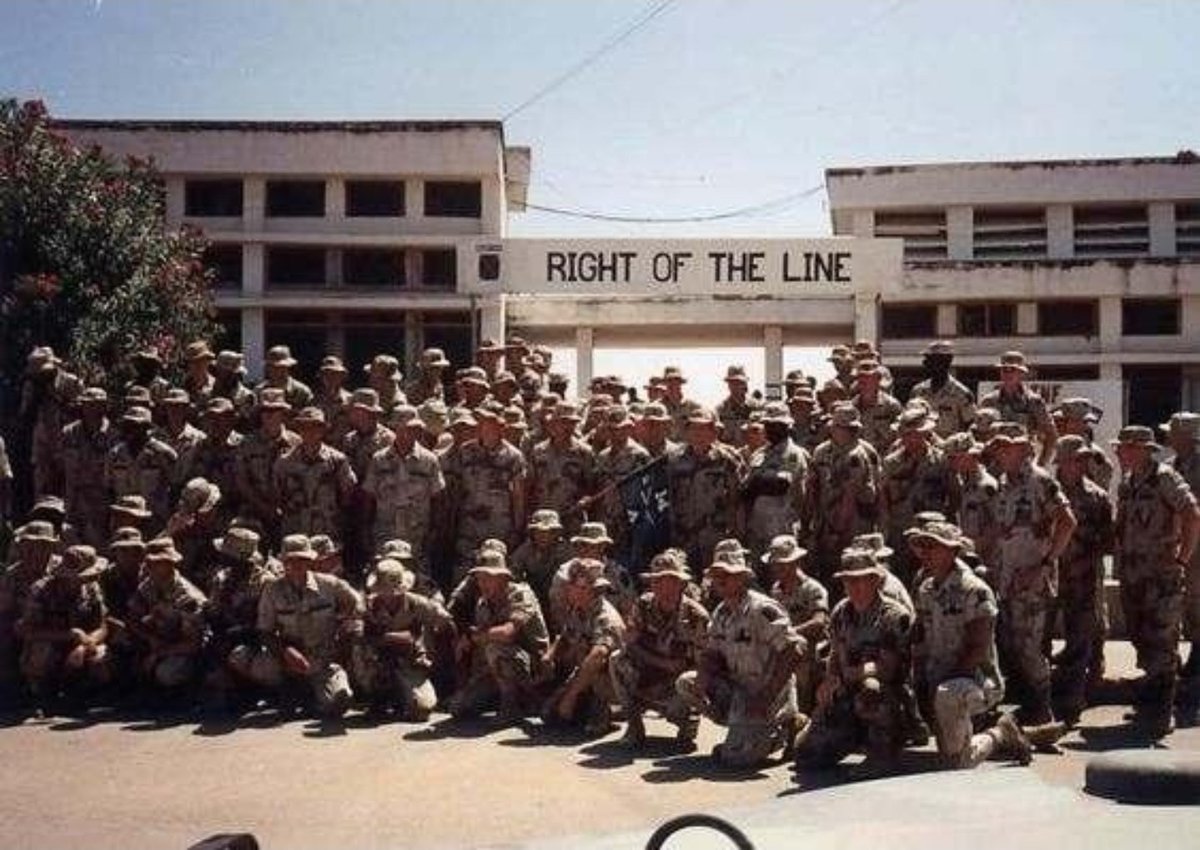 BlueCordCSM's tweet photo. WHEN YOU REMEMBER BLACK HAWK DOWN, REMEMBER THE SOLDIERS WHO FOUGHT THEIR WAY IN. 🇺🇸

October 3–4, 1993. Mogadishu.

Rangers and Delta operators were pinned down. Americans were wounded. Two Black Hawks were down.

The 10th Mountain Division answered the call.

The Golden Dragons of 2-14 Infantry, alongside attached infantrymen and engineers, fought through ambushes, barricades, and heavy fire. Malaysian armored vehicles and Pakistani tanks helped the rescue force reach the trapped Americans.

This wasn’t a convoy rolling in after the fighting stopped. They fought their way in and helped get the wounded and survivors out.

SGT Cornell Houston and PFC James Martin lost their lives. More than 20 other 10th Mountain soldiers were wounded.

Remember their names. Remember the men who went back into those streets.

@Boots_N_Chutes
@cmrowe77
@TheIOGuy

👇 Did you know the 10th Mountain’s role in the rescue?

#10thMountain #Mogadishu #BlackHawkDown #ClimbToGlory #neverforget