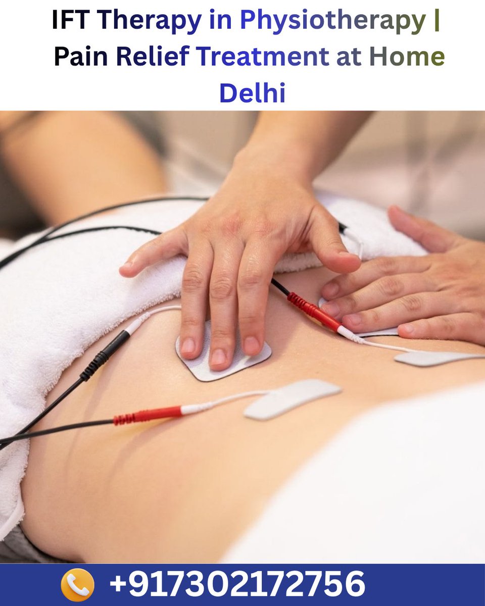 Anilkumar796378's tweet photo. IFT Therapy in Physiotherapy | Advanced Pain Management Treatment at Home in Delhi
Suffering from back pain, neck pain, knee pain, or muscle stiffness?
π Book Home Visit:
+91 7302172756
#IFTTherapy #PhysiotherapyDelhi #PhysiotherapyAtHome #InterferentialTherapy https://t.co/wKlrfnfVD7