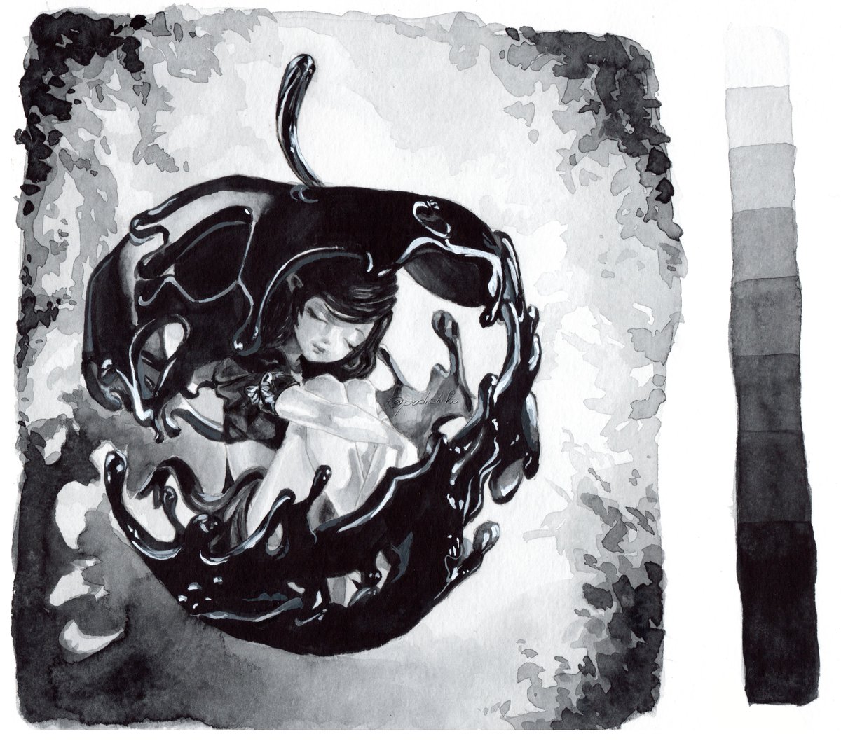 padishiko's tweet photo. day 1: poisoned apple

#vartober #watercolor #illustration #traditionalart https://t.co/N743MXUkEe