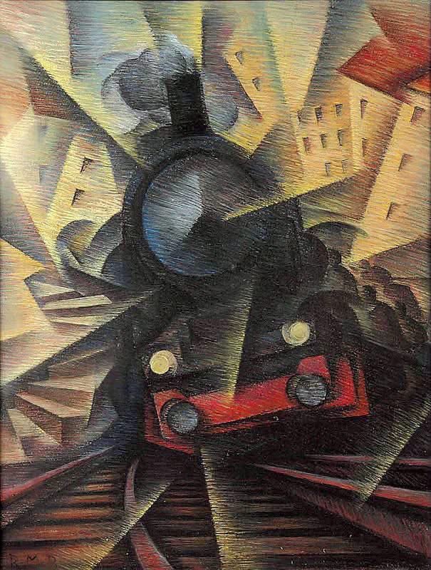 gisellecaldei3's tweet photo. Roberto Baldwssari - Incoming Train 1916 https://t.co/ZHUSq7DsRe