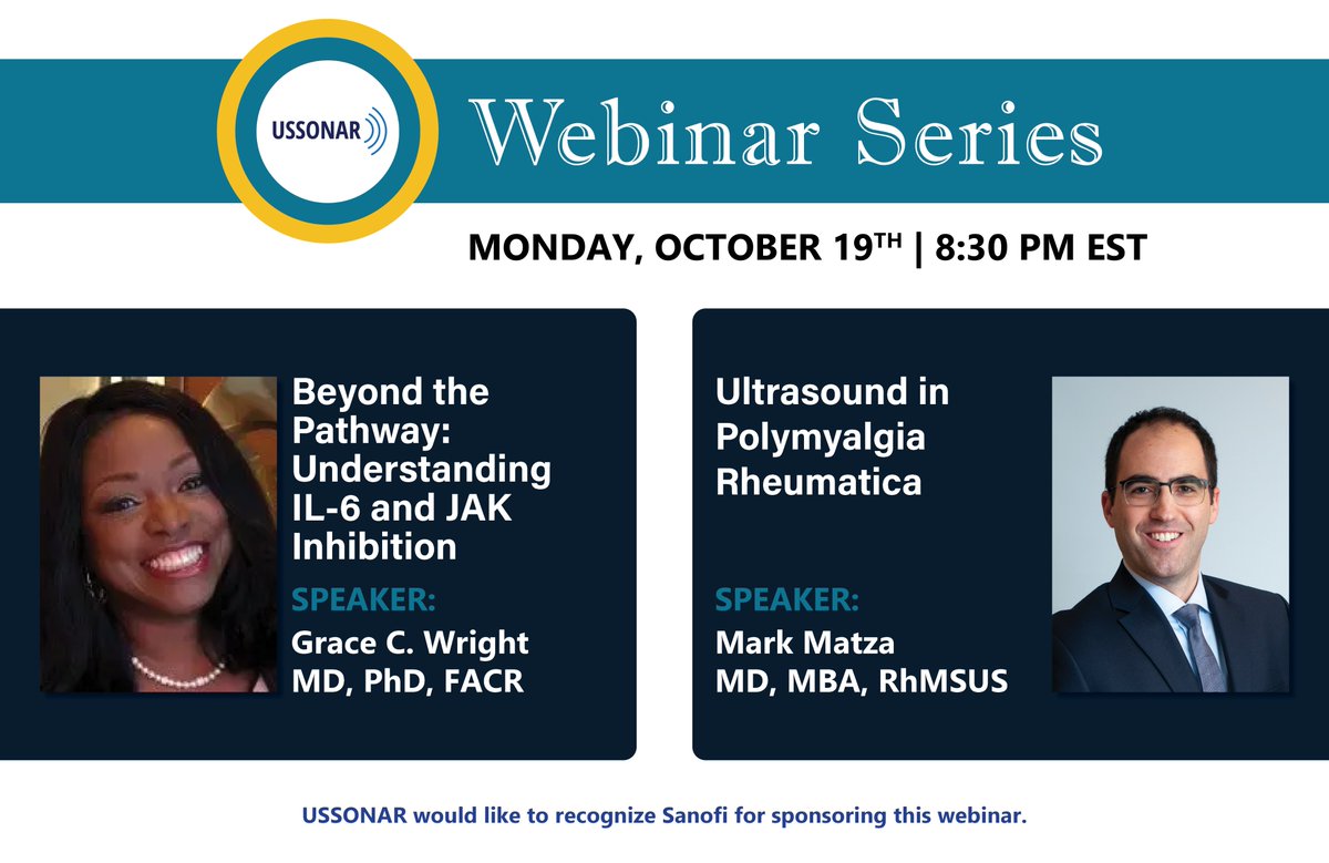 USSONAR_Rh's tweet photo. The countdown is on! 

🕣 Join us this Monday, Oct 5, 8:30 PM ET — Dr. Jeffrey Curtis on Neuroimmune Modulation for RA.

🔗Register here: https://t.co/X3hIVT4MFI

Save the date: Oct 19 — Dr. Grace Wright &amp; Dr. Mark Matza.

#Rheumatology #USSONAR #SetPointSystem #MedEd https://t.co/7u27PTT03V