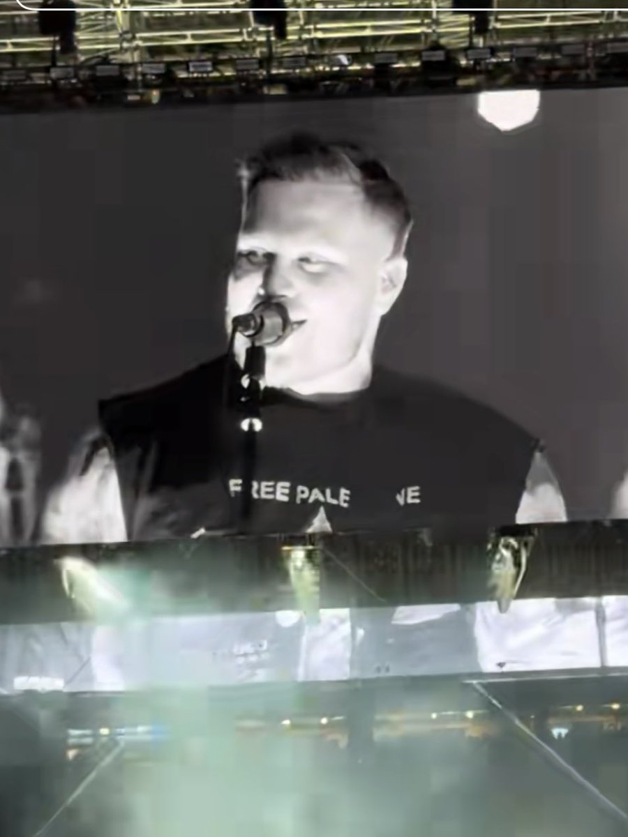 CountryCentral's tweet photo. Zach Bryan and members of his band wore "Free Palestine" shirts during Friday night's show at Gillette Stadium in Foxborough, Massachusetts. 

The moment comes weeks after stadium owner Robert Kraft barred Macklemore from opening Ed Sheeran's shows at the venue over the Macklemore's pro-Palestinian remarks, citing what he described as a history of antisemitic rhetoric.